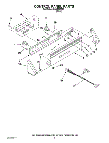 02 - Control Panel Parts parts for Whirlpool Washer CAM2742TQ3 from AppliancePartsPros.com