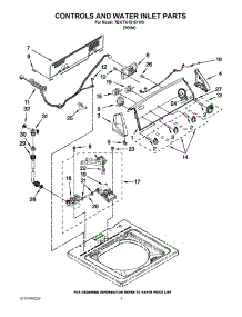 02 - Controls And Water Inlet Parts parts for Whirlpool Washer 7EWTW1515YW0 from AppliancePartsPros.com