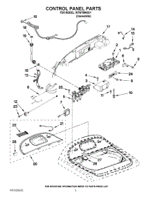 02 - Control Panel Parts parts for Whirlpool Washer WTW7990XG1 from AppliancePartsPros.com