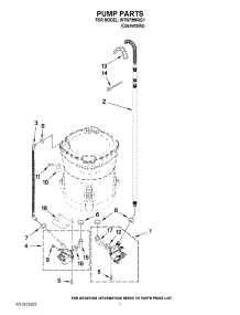 04 - Pump Parts parts for Whirlpool Washer WTW7990XG1 from AppliancePartsPros.com