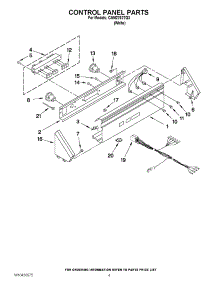 02 - Control Panel Parts parts for Whirlpool Washer CAM2762TQ3 from AppliancePartsPros.com