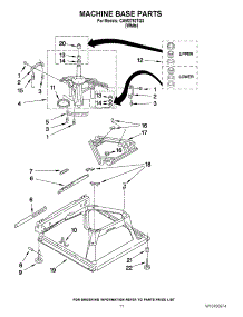 07 - Machine Base Parts parts for Whirlpool Washer CAM2752TQ3 from AppliancePartsPros.com