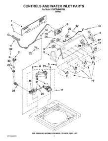 02 - Controls And Water Inlet Parts parts for Whirlpool Washer 1CWTW4840YW0 from AppliancePartsPros.com