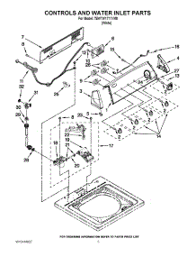 02 - Controls And Water Inlet Parts parts for Whirlpool Washer 7EWTW1711YM0 from AppliancePartsPros.com