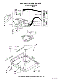 05 - Machine Base Parts parts for Whirlpool Washer GCAM2792TQ3 from AppliancePartsPros.com