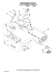04 - Dispenser Parts parts for Whirlpool Washer WFW9351YL00 from AppliancePartsPros.com