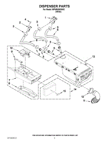 04 - Dispenser Parts parts for Whirlpool Washer WFW9050XW02 from AppliancePartsPros.com
