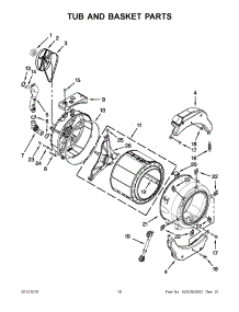 05 - Tub And Basket Parts parts for Whirlpool Washer 3LCHW9100YQ0 from AppliancePartsPros.com
