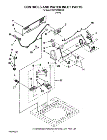 02 - Controls And Water Inlet Parts parts for Whirlpool Washer 7EWTW1300YM0 from AppliancePartsPros.com