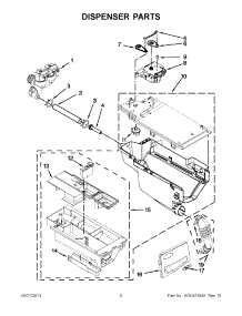 04 - Dispenser Parts parts for Whirlpool Washer WFW94HEXW2 from AppliancePartsPros.com