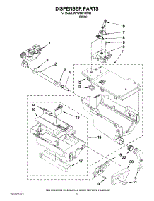 04 - Dispenser Parts parts for Whirlpool Washer WFW9451XW00 from AppliancePartsPros.com