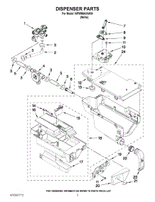 04 - Dispenser Parts parts for Whirlpool Washer WFW9640XW00 from AppliancePartsPros.com