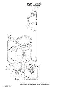 04 - Pump Parts parts for Whirlpool Washer WTW7600XW2 from AppliancePartsPros.com