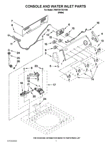 02 - Console And Water Inlet Parts parts for Whirlpool Washer 7MWTW1750YW0 from AppliancePartsPros.com