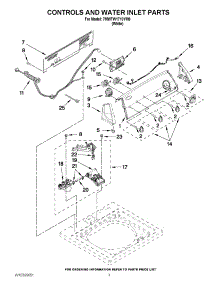 02 - Controls And Water Inlet Parts parts for Whirlpool Washer 7MWTW1710YM0 from AppliancePartsPros.com