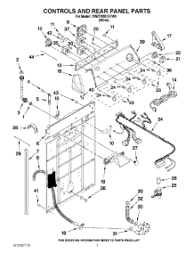 02 - Controls And Rear Panel Parts parts for Whirlpool Washer 7MWTW9315YW0 from AppliancePartsPros.com