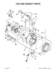 05 - Tub And Basket Parts parts for Whirlpool Washer WFW95HEXW1 from AppliancePartsPros.com