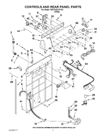 02 - Controls And Rear Panel Parts parts for Whirlpool Washer 7MWTW9215YW0 from AppliancePartsPros.com