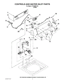 02 - Controls And Water Inlet Parts parts for Whirlpool Washer WTW4930XW0 from AppliancePartsPros.com