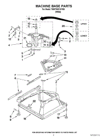 05 - Machine Base Parts parts for Whirlpool Washer 7MWTW9216YM0 from AppliancePartsPros.com