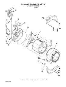 06 - Tub And Basket Parts parts for Whirlpool Washer WFW9050XW01 from AppliancePartsPros.com