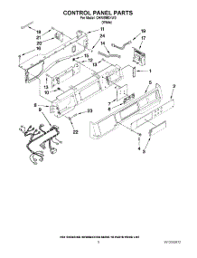03 - Control Panel Parts parts for Whirlpool Washer CHW8990XW0 from AppliancePartsPros.com