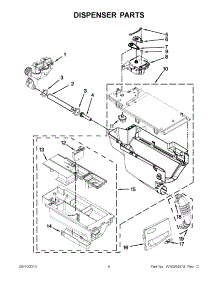 04 - Dispenser Parts parts for Whirlpool Washer WFW94HEXW0 from AppliancePartsPros.com