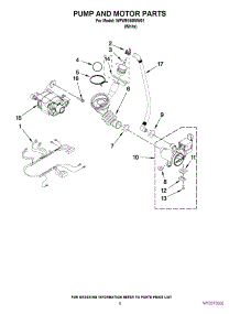 05 - Pump And Motor Parts parts for Whirlpool Washer WFW9150WW01 from AppliancePartsPros.com