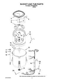 03 - Basket And Tub Parts parts for Whirlpool Washer WTW4950XW0 from AppliancePartsPros.com