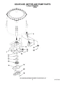 04 - Gearcase, Motor And Pump Parts parts for Whirlpool Washer WTW5550XW0 from AppliancePartsPros.com
