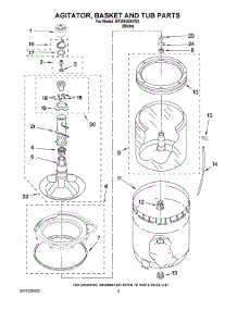 03 - Agitator, Basket And Tub Parts parts for Whirlpool Washer WTW5300VW3 from AppliancePartsPros.com
