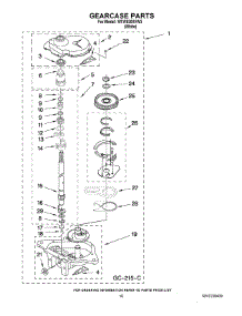 07 - Gearcase Parts parts for Whirlpool Washer WTW5300VW3 from AppliancePartsPros.com