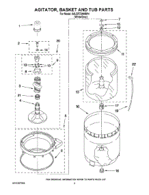03 - Agitator, Basket And Tub Parts parts for Whirlpool Washer 6ALSR7244MW4 from AppliancePartsPros.com