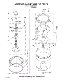 03 - Agitator, Basket And Tub Parts parts for Whirlpool Washer 6ALSQ8000MW4 from AppliancePartsPros.com