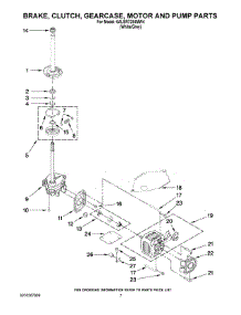 04 - Brake, Clutch, Gearcase, Motor And Pump Parts parts for Whirlpool Washer 6ALSR7244MW4 from AppliancePartsPros.com