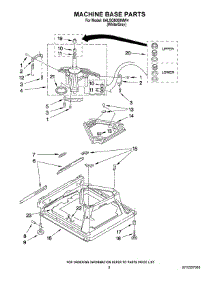 05 - Machine Base Parts parts for Whirlpool Washer 6ALSQ8000MW4 from AppliancePartsPros.com