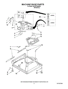 05 - Machine Base Parts parts for Whirlpool Washer 6ALSR7244MW4 from AppliancePartsPros.com