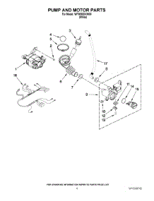05 - Pump And Motor Parts parts for Whirlpool Washer WFW9050XW00 from AppliancePartsPros.com