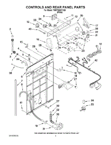 02 - Controls And Rear Panel Parts parts for Whirlpool Washer 7MWT96007XQ0 from AppliancePartsPros.com