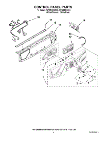 03 - Control Panel Parts parts for Whirlpool Washer WFW9400SW04 from AppliancePartsPros.com