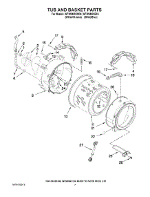 05 - Tub And Basket Parts parts for Whirlpool Washer WFW9400SZ04 from AppliancePartsPros.com