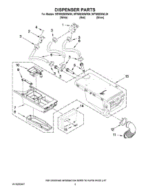 04 - Dispenser Parts parts for Whirlpool Washer WFW9250WR00 from AppliancePartsPros.com