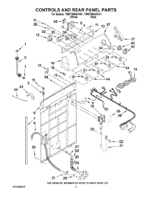 02 - Controls And Rear Panel Parts parts for Whirlpool Washer 7MWT99940VW1 from AppliancePartsPros.com