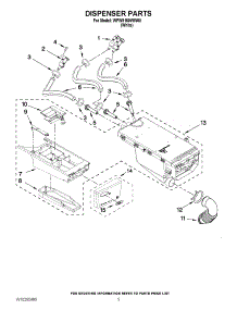 04 - Dispenser Parts parts for Whirlpool Washer WFW9150WW00 from AppliancePartsPros.com