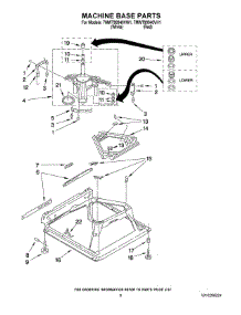 05 - Machine Base Parts parts for Whirlpool Washer 7MWT99940VW1 from AppliancePartsPros.com