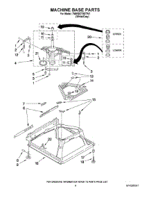 05 - Machine Base Parts parts for Whirlpool Washer 7MWS87750TW1 from AppliancePartsPros.com