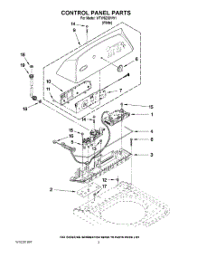 02 - Control Panel Parts parts for Whirlpool Washer WTW6200VW1 from AppliancePartsPros.com