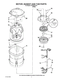 03 - Motor, Basket And Tub Parts parts for Whirlpool Washer WTW6340WW0 from AppliancePartsPros.com