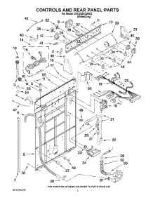 02 - Controls And Rear Panel Parts parts for Whirlpool Washer 3RLSQ8033SW2 from AppliancePartsPros.com