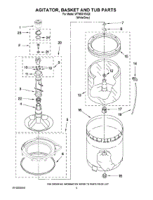 03 - Agitator, Basket And Tub Parts parts for Whirlpool Washer WTW5510VQ0 from AppliancePartsPros.com